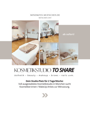 Foto - Kosmetikstudio zur Untermiete (2 TageWoche): modern & komplett ausgestattet in München TruderingRiem