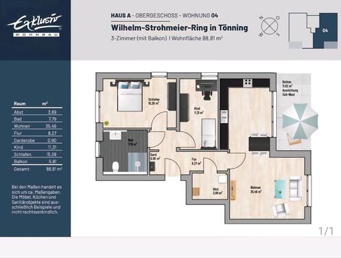 Foto - Neub.-Mietwhg. (geh. Kategorie.), Tönning, Nähe St.-Peter-Ording