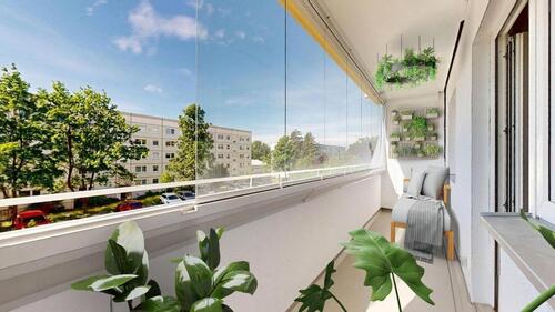 Foto - Ankommen und Wohlfühlen! Sanierte 3-Raum-Wohnung mit verglaster Loggia für einen zeitnahen Bezug