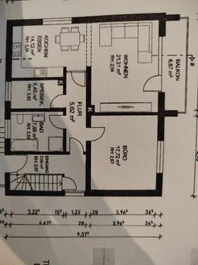 Foto - 2,5-Zimmer-Wohnung mit Balkon, Einbauküche & modernem Bad