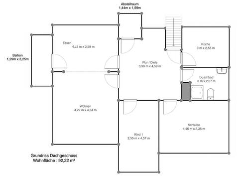 Foto - 3 Zimmer Wohnung in Jerstedt - 690,00&nbsp;EUR Kaltmiete, ca.&nbsp; 92,00&nbsp;m&sup2;