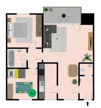 Foto - 3 Zimmer Wohnung in Krefeld Uerdingen ab 01.02.2026 WBS!