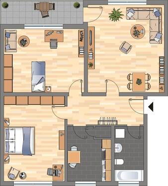 Foto - 3.5 Zimmer Erdgeschoßwohnung in Hagen