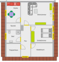 Foto - Dachgeschosswohnung 2,5 Zimmer - 600,00 EUR Kaltmiete,