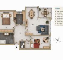 Helle 3,5-Zimmer-Wohnung mit Süd-Balkon und Stellplätzen - Hardthausen am Kocher