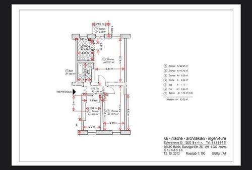 Foto - Wohnungsswap - 3 Zimmer, 61 m² - Danziger Str., Pankow, Berlin