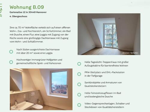 Foto - 2 Zimmer Dachgeschoßwohnung in Hannover