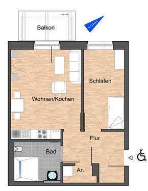 Foto - Etagenwohnung zur Miete in Wolfsburg
