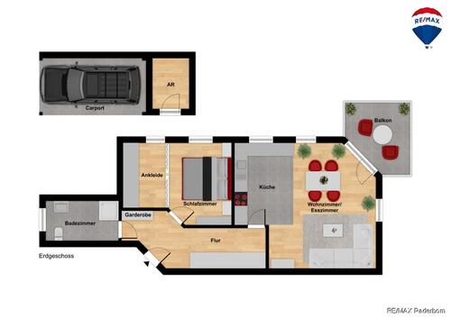 Foto - 2 Zimmer Erdgeschoßwohnung zur Miete in Paderborn