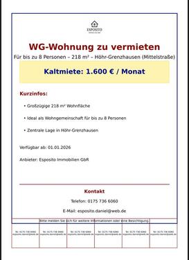 Foto - Wohnung zu vermieten - 1.600,00 EUR Kaltmiete,
