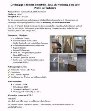 Foto - 140m2 Wohnung, Büro, Praxis mit Balkon