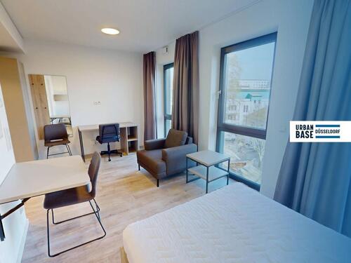 Foto - URBAN BASE: Vollmöbliertes Smart-Apartment mit EBK, ALL-IN-MIETE, UVM. am Rheinufer
