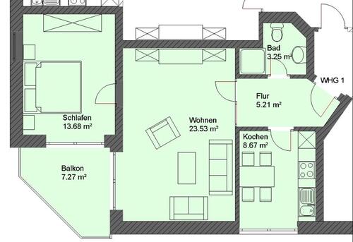 Foto - 2 Zimmer Etagenwohnung in Barßel