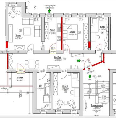 Foto - 3 Zimmer Etagenwohnung in Bad Langensalza