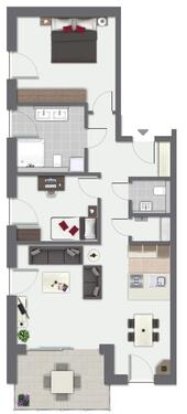 Foto - 3.5 Zimmer Etagenwohnung zur Miete in Rottweil