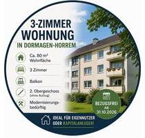 3-Zimmer Wohnung in Dormagen zu verkaufen. Ab 31.10.2026 frei.