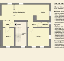 3-Zimmer-Wohnung Göttingen-Altdorf Grone, renoviert, ideal für WG