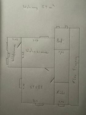 Foto - 3 Zimmer Wohnung Erdgeschoss - 350,00 EUR Kaltmiete,