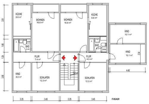Foto - Etagenwohnung in Schwerin zur Miete