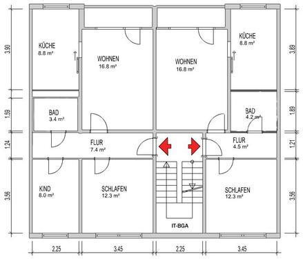 Foto - Etagenwohnung in Schwerin zur Miete