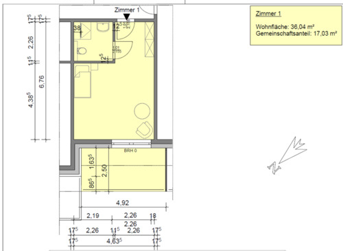 Foto - 1 Zimmer Etagenwohnung in Eschede