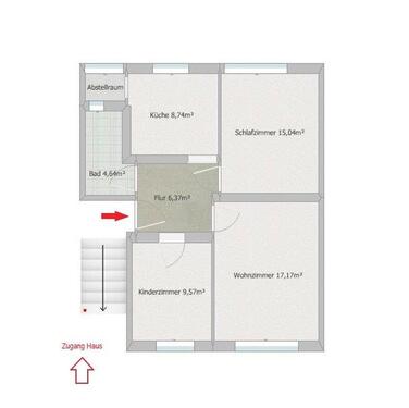 Foto - 3 Zimmer Erdgeschoßwohnung zum Kaufen in Erfurt