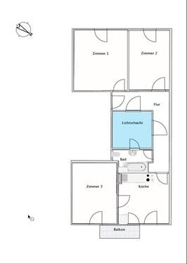 Foto - 3 Zimmer Etagenwohnung zur Miete in Trier