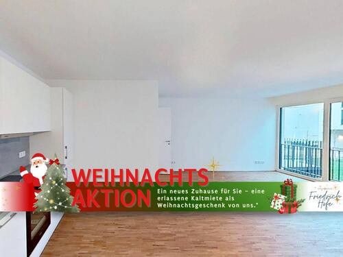 Foto - WOHNTRAUM: 3-Zimmer-Neubauwohnung mit großem BALKON und EBK im Neubauquartier 'Großherzog Friedrich Höfe'