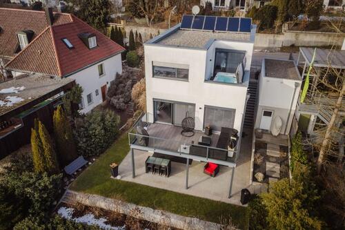 Foto - Architekten-Flachdachvilla in Landshut Birkenberg