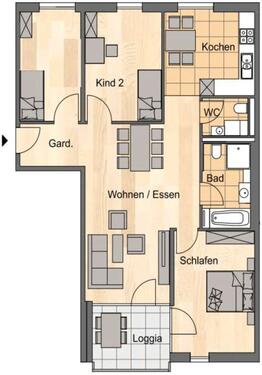 Foto - 4 Zimmer Etagenwohnung zur Miete in Jena