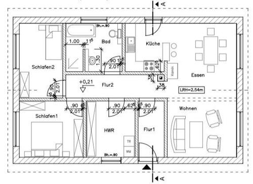 Foto - 2 Zimmer Einfamilienhaus zur Miete in Milower Land