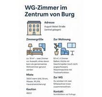WG Zimmer im Zentrum von Burg - 358,00 EUR Kaltmiete, in Burg (PLZ: 39288)