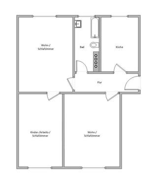 Foto - 3 Zimmer Etagenwohnung zur Miete in Magdeburg