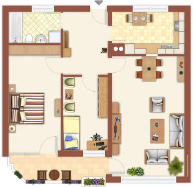 Foto - Attraktive 3 Zimmer Wohnung mit Balkon in der Stadtmitte