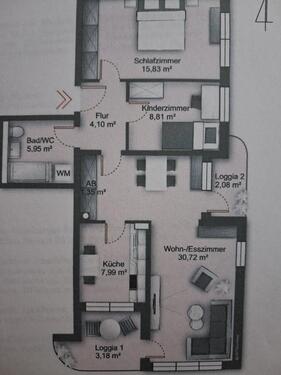 Foto - 3 Zimmer Etagenwohnung zur Miete in Augsburg