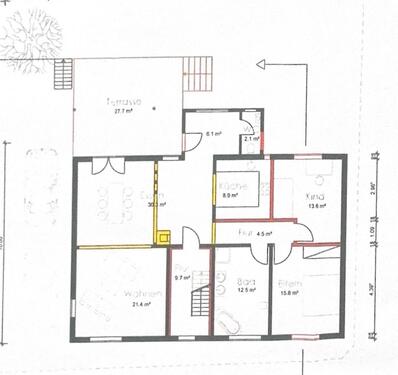 Foto - Geräumige 4,5 Zimmer Wohnung mit Terrasse und Garten