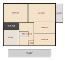 4-Zi-Wohnung in S-Freiberg - 1.690,00 EUR Kaltmiete, ca.  86,00 m² in Stuttgart (PLZ: 70435) Zuffenhausen
