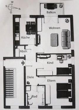 Foto - 3-Zimmer Wohnung mit viel Platz