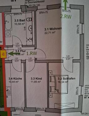 Foto - 3 Zimmer Etagenwohnung zur Miete in Wettin-Löbejün