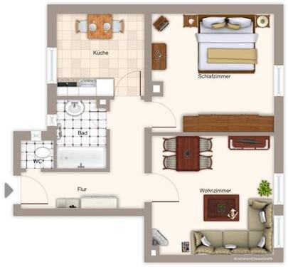 Foto - 2 Zimmer Etagenwohnung zur Miete in Nürnberg