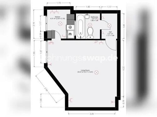 Foto - Etagenwohnung in Berlin zur Miete
