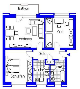 Foto - 3 Zimmer Etagenwohnung in Minden