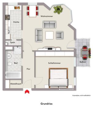Foto - Erdgeschoßwohnung in Bad Kissingen zur Miete