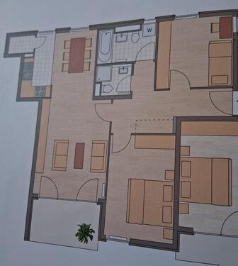 Foto - helle, (teil-) möblierte 3 Zimmer Wohnung in Unterföhring
