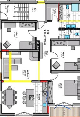 Foto - Erdgeschosswohnung - 1.400,00 EUR Kaltmiete, ca.  110,00 m²