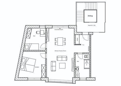 Foto - 3 Zimmer Etagenwohnung in Wittenberge
