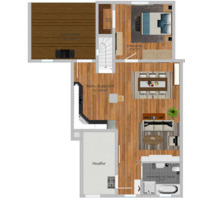 Genehmigte Wohnung mit Dachterrasse – Wohnen auf zwei Ebenen - Wuppertal Gemarkung Ronsdorf