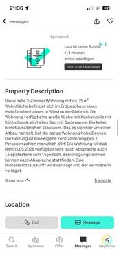 Foto - Erdgeschoßwohnung in Wiesbaden zur Miete