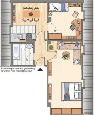 Foto - Dachgeschoßwohnung in Recklinghausen zur Miete