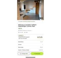 Nachmieter Wohnung - 700,00&nbsp;EUR Kaltmiete, ca.&nbsp; 31,00&nbsp;m&sup2; in Hofheim am Taunus (PLZ: 65719)